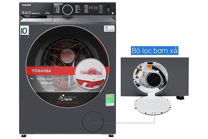 Máy giặt Toshiba Inverter 9.5 kg TW-T23BU105UWV(MG)